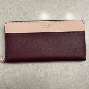 Pink/Velvet Kate Spade clutch